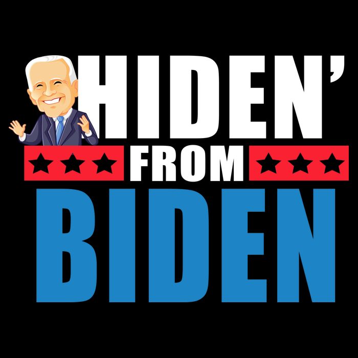 Hiden' From Biden Pro Trump Drawstring Bag