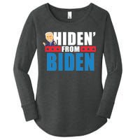 Hiden' From Biden Pro Trump Women's Perfect Tri Tunic Long Sleeve Shirt