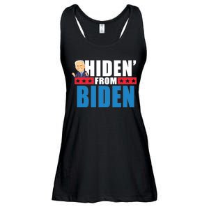 Hiden' From Biden Pro Trump Ladies Essential Flowy Tank