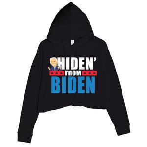 Hiden' From Biden Pro Trump Crop Fleece Hoodie