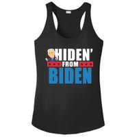 Hiden' From Biden Pro Trump Ladies PosiCharge Competitor Racerback Tank