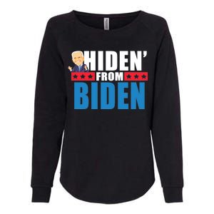 Hiden' From Biden Pro Trump Womens California Wash Sweatshirt