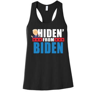 Hiden' From Biden Pro Trump Women's Racerback Tank