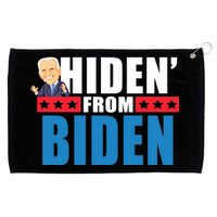 Hiden' From Biden Pro Trump Grommeted Golf Towel