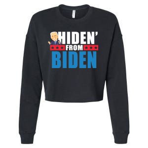 Hiden' From Biden Pro Trump Cropped Pullover Crew