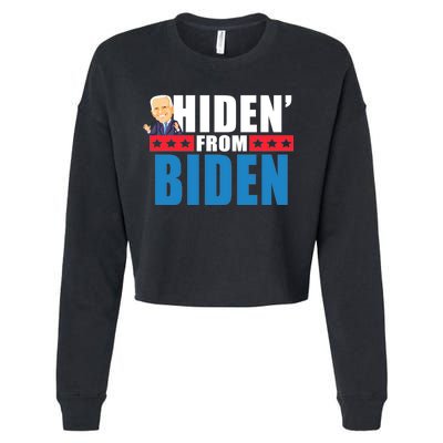 Hiden' From Biden Pro Trump Cropped Pullover Crew