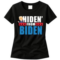 Hiden' From Biden Pro Trump Womens T-Shirt