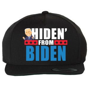 Hiden' From Biden Pro Trump Wool Snapback Cap