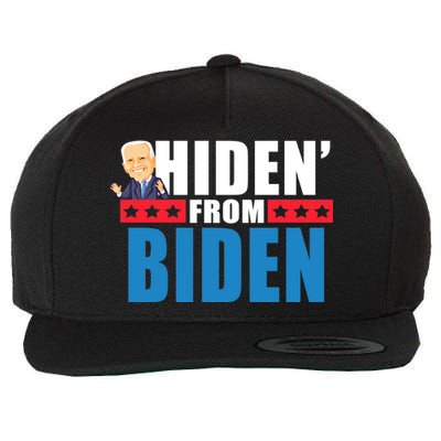 Hiden' From Biden Pro Trump Wool Snapback Cap