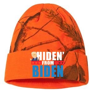 Hiden' From Biden Pro Trump Kati Licensed 12" Camo Beanie