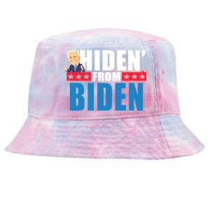 Hiden' From Biden Pro Trump Tie-Dyed Bucket Hat