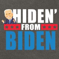 Hiden' From Biden Pro Trump Cotton Canvas Backpack