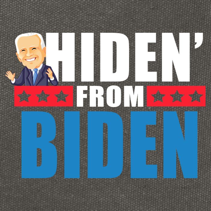Hiden' From Biden Pro Trump Cotton Canvas Backpack
