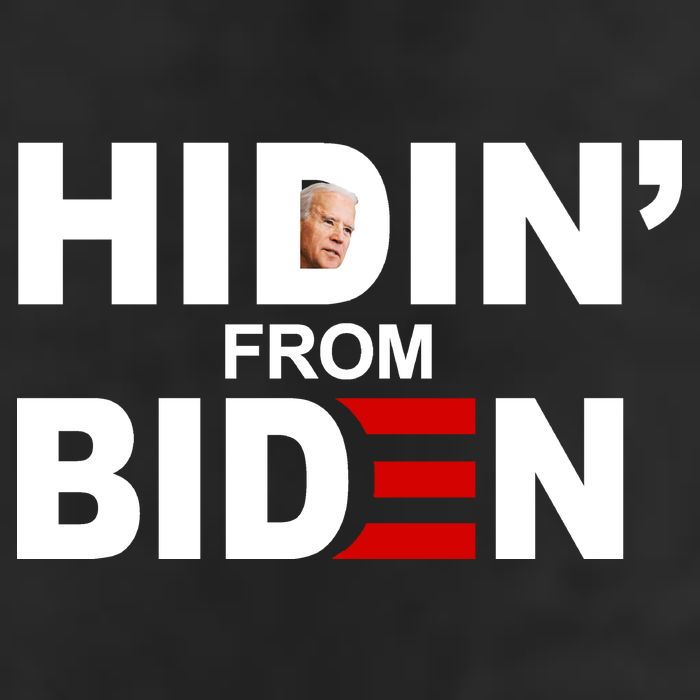 Hidin' From Biden  7 Panel Mesh Trucker Snapback Hat