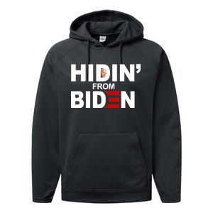 Hidin' From Biden  Performance Fleece Hoodie