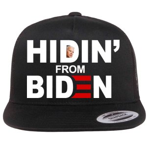 Hidin' From Biden  Flat Bill Trucker Hat