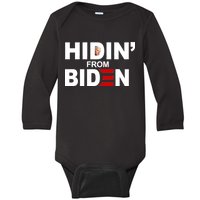 Hidin' From Biden  Baby Long Sleeve Bodysuit