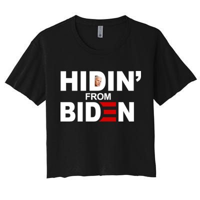 Hidin' From Biden  Crop Top