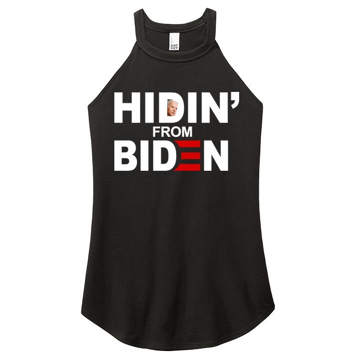 Hidin' From Biden  Women's Perfect Tri Rocker Tank