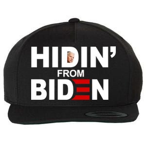 Hidin' From Biden  Wool Snapback Cap