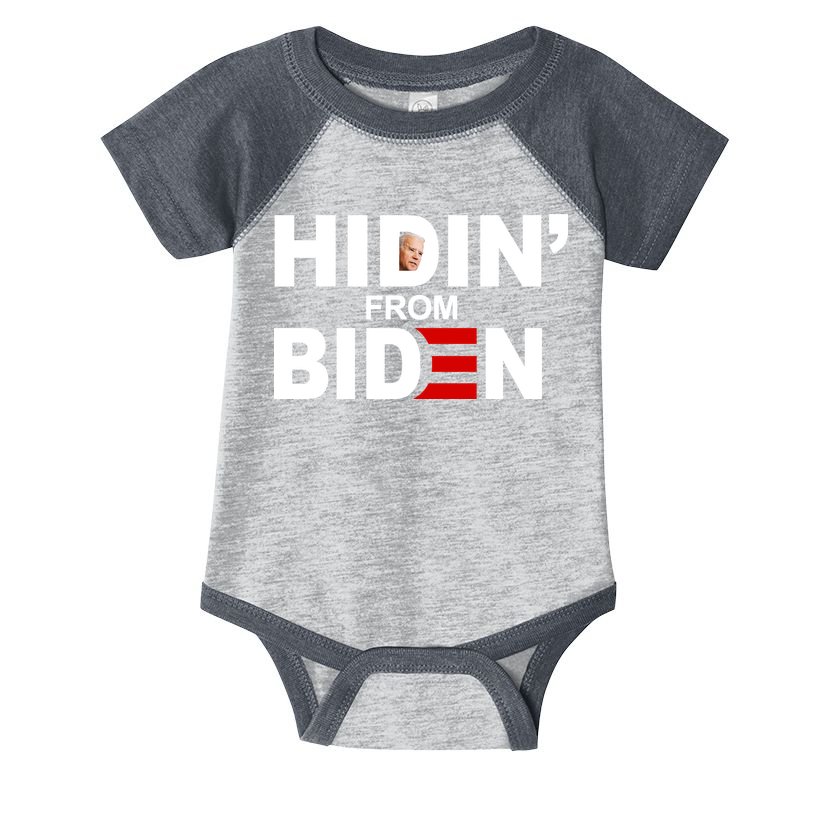 Hidin' From Biden  Infant Baby Jersey Bodysuit
