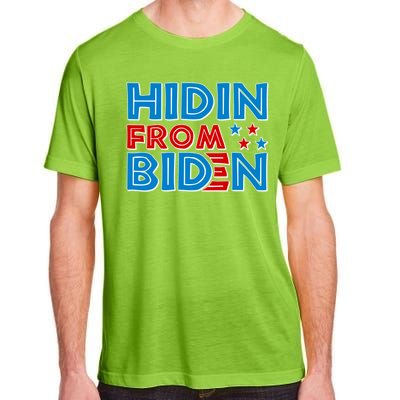 Hidin From Biden Pro Trump Funny Adult ChromaSoft Performance T-Shirt