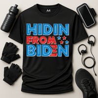 Hidin From Biden Pro Trump Funny Cooling Performance Crew T-Shirt