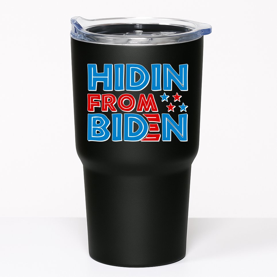 Hidin From Biden Pro Trump Funny Tumbler