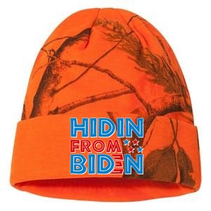 Hidin From Biden Pro Trump Funny Kati Licensed 12" Camo Beanie