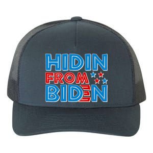 Hidin From Biden Pro Trump Funny Yupoong Adult 5-Panel Trucker Hat