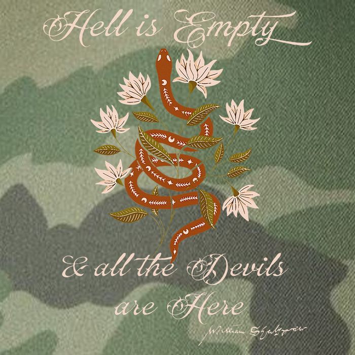 Hell Is Empty And All The Devils Are Here Shakespeare Legacy Tie Dye Trucker Hat