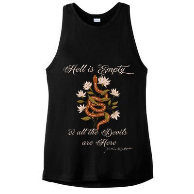 Hell Is Empty And All The Devils Are Here Shakespeare Ladies PosiCharge Tri-Blend Wicking Tank
