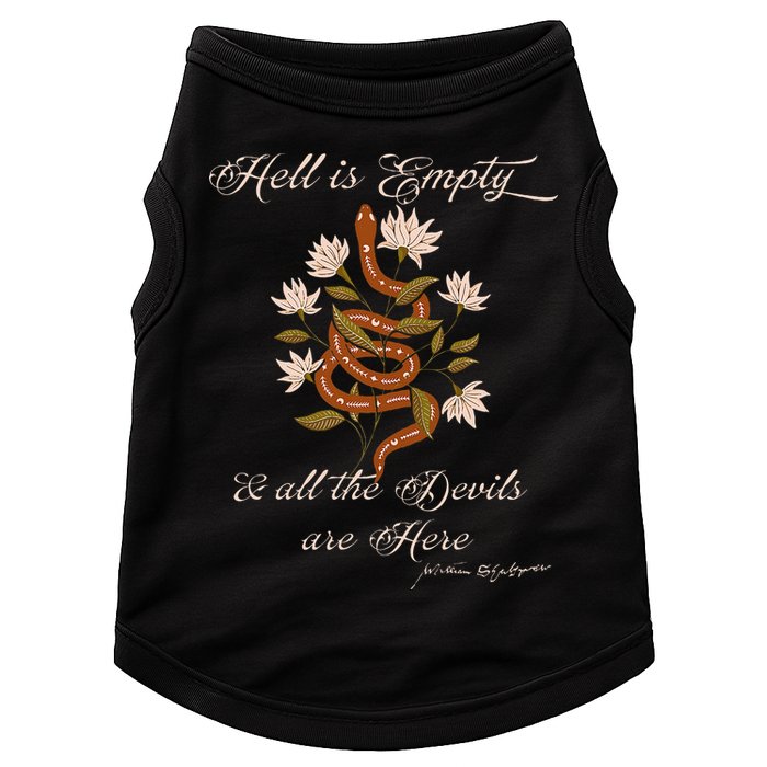 Hell Is Empty And All The Devils Are Here Shakespeare Doggie Tank