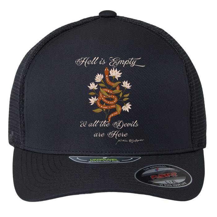 Hell Is Empty And All The Devils Are Here Shakespeare Flexfit Unipanel Trucker Cap