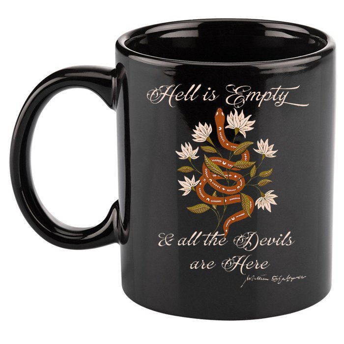 Hell Is Empty And All The Devils Are Here Shakespeare 11oz C Handle Ceramic Mug