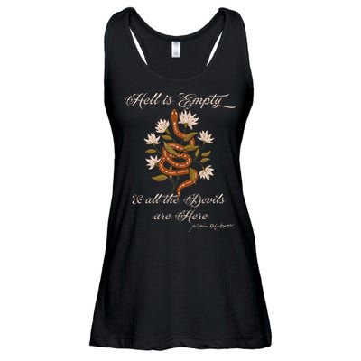 Hell Is Empty And All The Devils Are Here Shakespeare Ladies Essential Flowy Tank