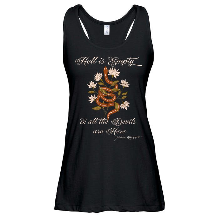 Hell Is Empty And All The Devils Are Here Shakespeare Ladies Essential Flowy Tank