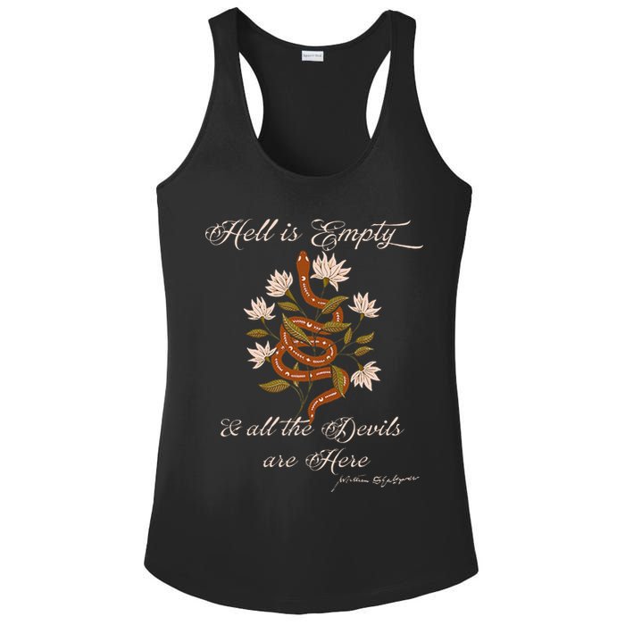 Hell Is Empty And All The Devils Are Here Shakespeare Ladies PosiCharge Competitor Racerback Tank