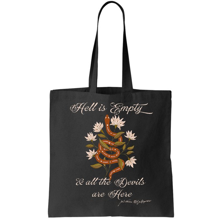 Hell Is Empty And All The Devils Are Here Shakespeare Bag