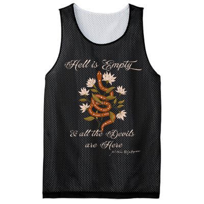 Hell Is Empty And All The Devils Are Here Shakespeare Mesh Reversible Basketball Jersey Tank