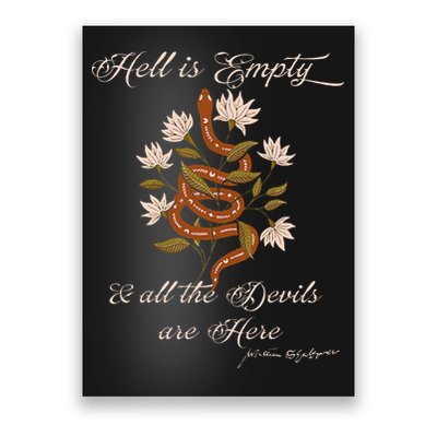 Hell Is Empty And All The Devils Are Here Shakespeare Poster