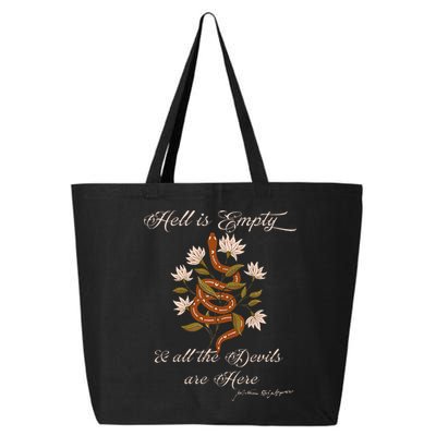 Hell Is Empty And All The Devils Are Here Shakespeare 25L Jumbo Tote
