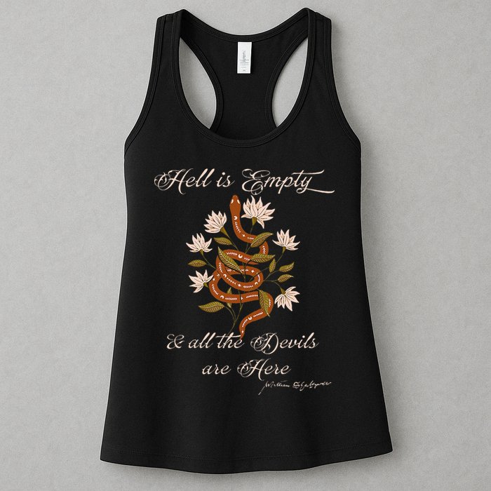 Hell Is Empty And All The Devils Are Here Shakespeare Womens Tank Top
