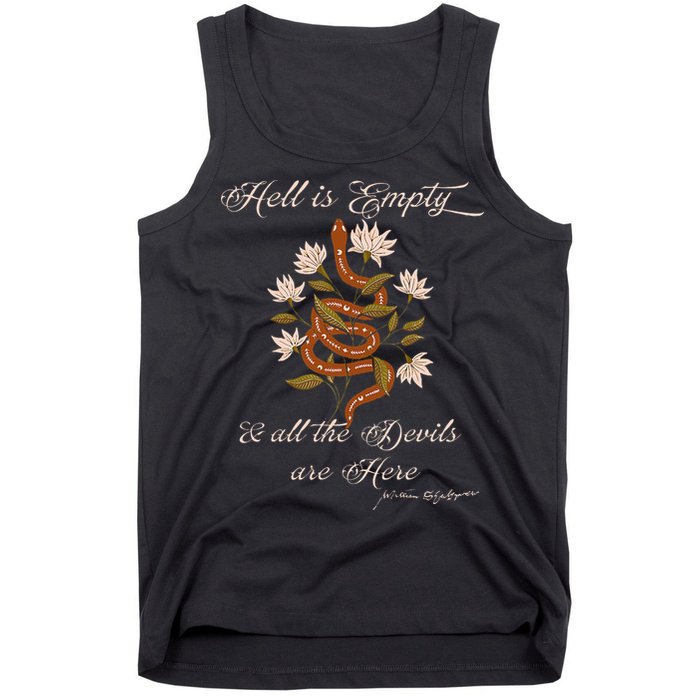 Hell Is Empty And All The Devils Are Here Shakespeare Tank Top