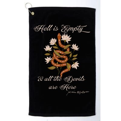 Hell Is Empty And All The Devils Are Here Shakespeare Golf Towel