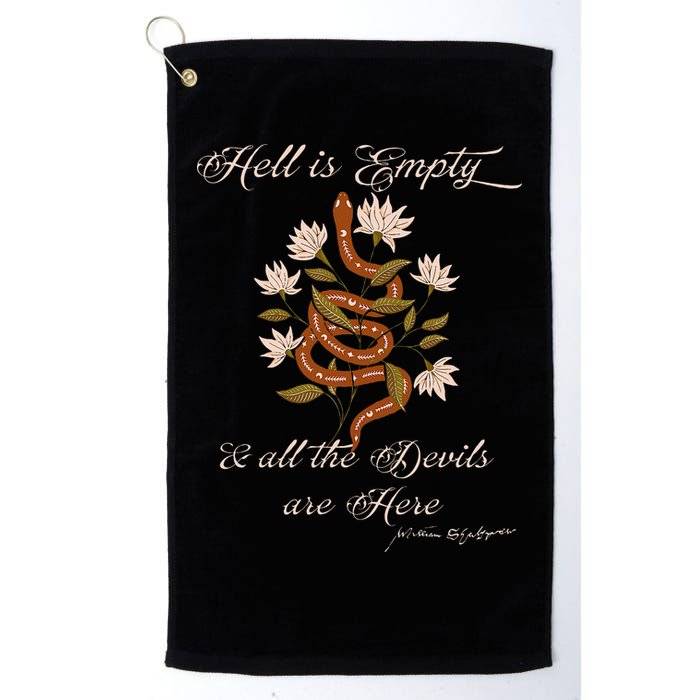 Hell Is Empty And All The Devils Are Here Shakespeare Golf Towel