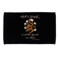Hell Is Empty And All The Devils Are Here Shakespeare Microfiber Hand Towel