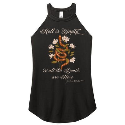 Hell Is Empty And All The Devils Are Here Shakespeare Women's Perfect Tri Rocker Tank