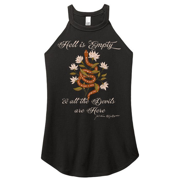 Hell Is Empty And All The Devils Are Here Shakespeare Women's Perfect Tri Rocker Tank