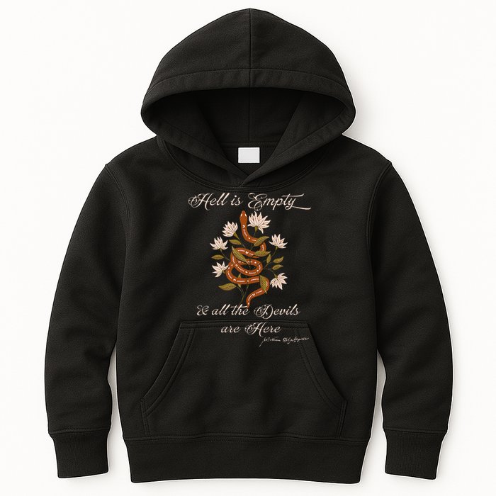 Hell Is Empty And All The Devils Are Here Shakespeare Kids Hoodie
